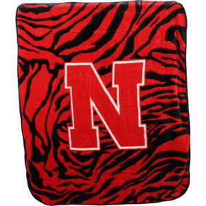 NCAA Nebraska Cornhuskers Huge Raschel Throw Blanket - AtlanticCoastSports