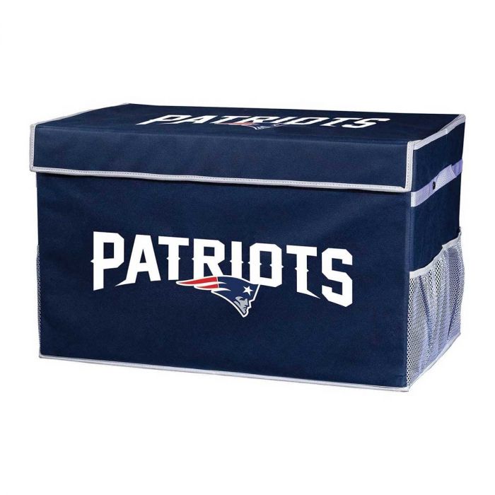 New England Pats  Collapsible Storage Footlocker Bins - AtlanticCoastSports