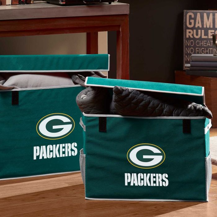 Green Bay Packers  NFL® Collapsible Storage Footlocker Bins - AtlanticCoastSports
