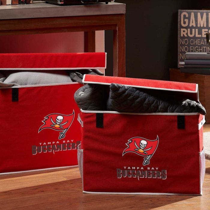 Tampa Bay Bucs  NFL® Collapsible Storage Footlocker Bins - AtlanticCoastSports