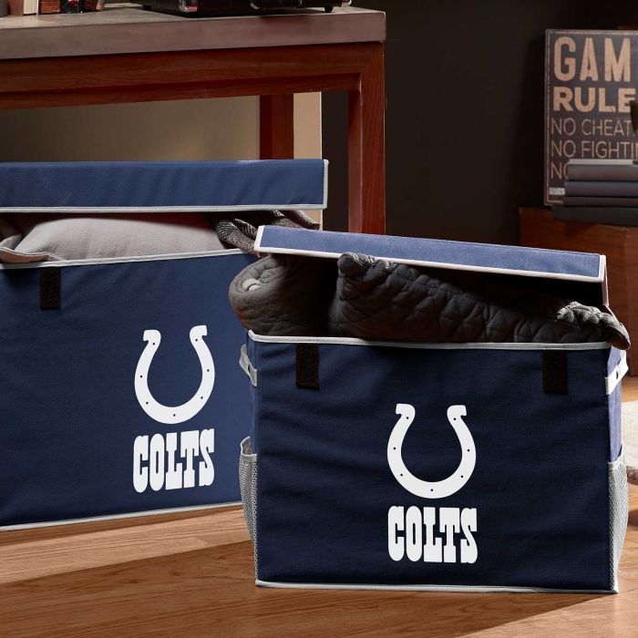 Indianapolis Colts  NFL® Collapsible Storage Footlocker Bins - AtlanticCoastSports