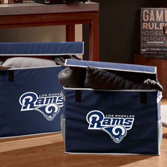 LA Rams NFL® Collapsible Storage Footlocker Bins - AtlanticCoastSports