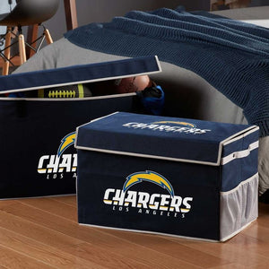 Chargers Collapsible Storage Footlocker Bins - AtlanticCoastSports