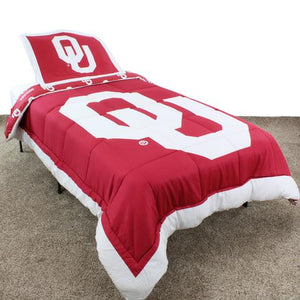 NCAA Oklahoma Sooners Reversible Twin Comforter Set - AtlanticCoastSports