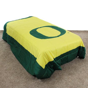 Oregon Ducks 2 Sided King Size Big Logo Light Comforter - AtlanticCoastSports