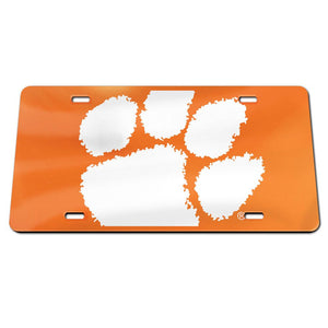 Clemson Tigers Mega Specialty Acrylic License Plate - AtlanticCoastSports