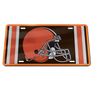 Cleveland Browns Jersey Specialty Acrylic License Plate - AtlanticCoastSports