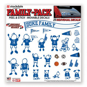 Duke University Family Pack Decals - AtlanticCoastSports