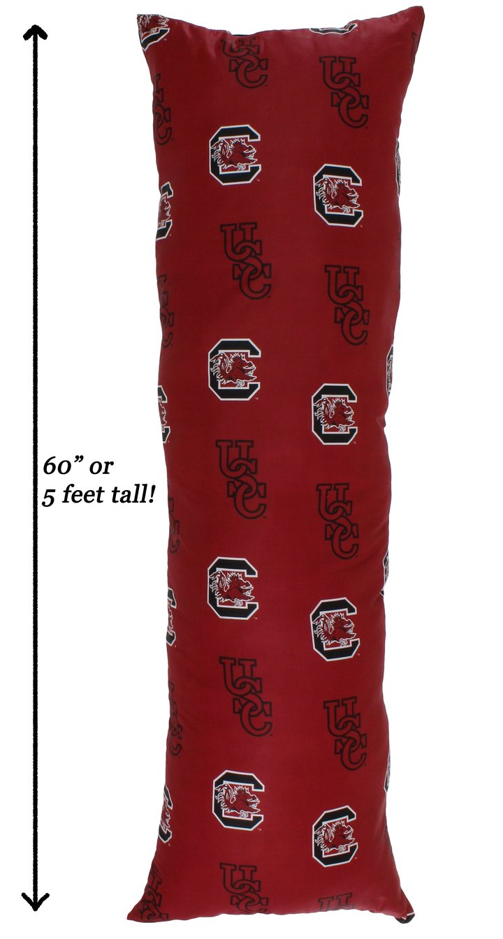 NCAA South Carolina Gamecocks Printed Body Pillow - AtlanticCoastSports