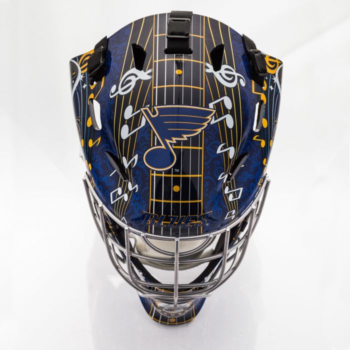 St. Louis Blues Franklin GFM 1500: NHL® Team Goalie  Helmet - AtlanticCoastSports