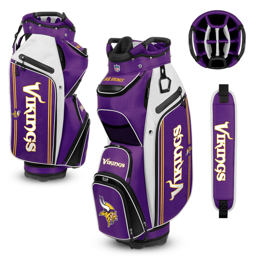 Minnesota Vikings Bucket III Cooler Cart Bag - AtlanticCoastSports