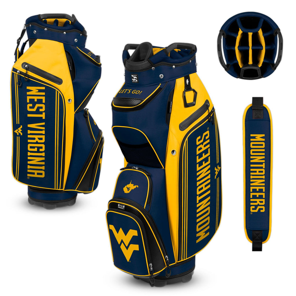 West Virginia Mountaineers Bucket lll cooler cart bag - AtlanticCoastSports