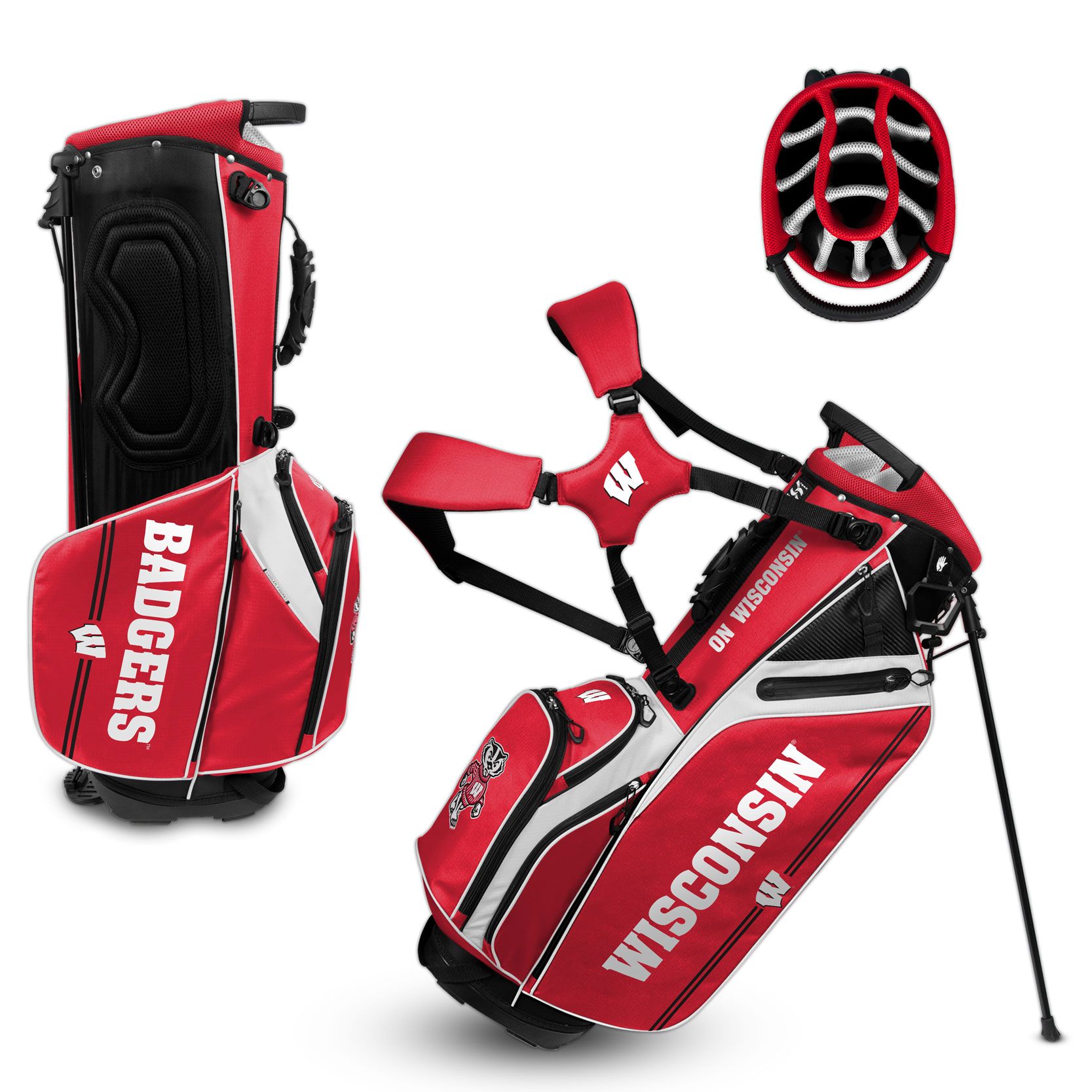 Wisconsin Badgers Caddie Carry Hybrid Bag - AtlanticCoastSports