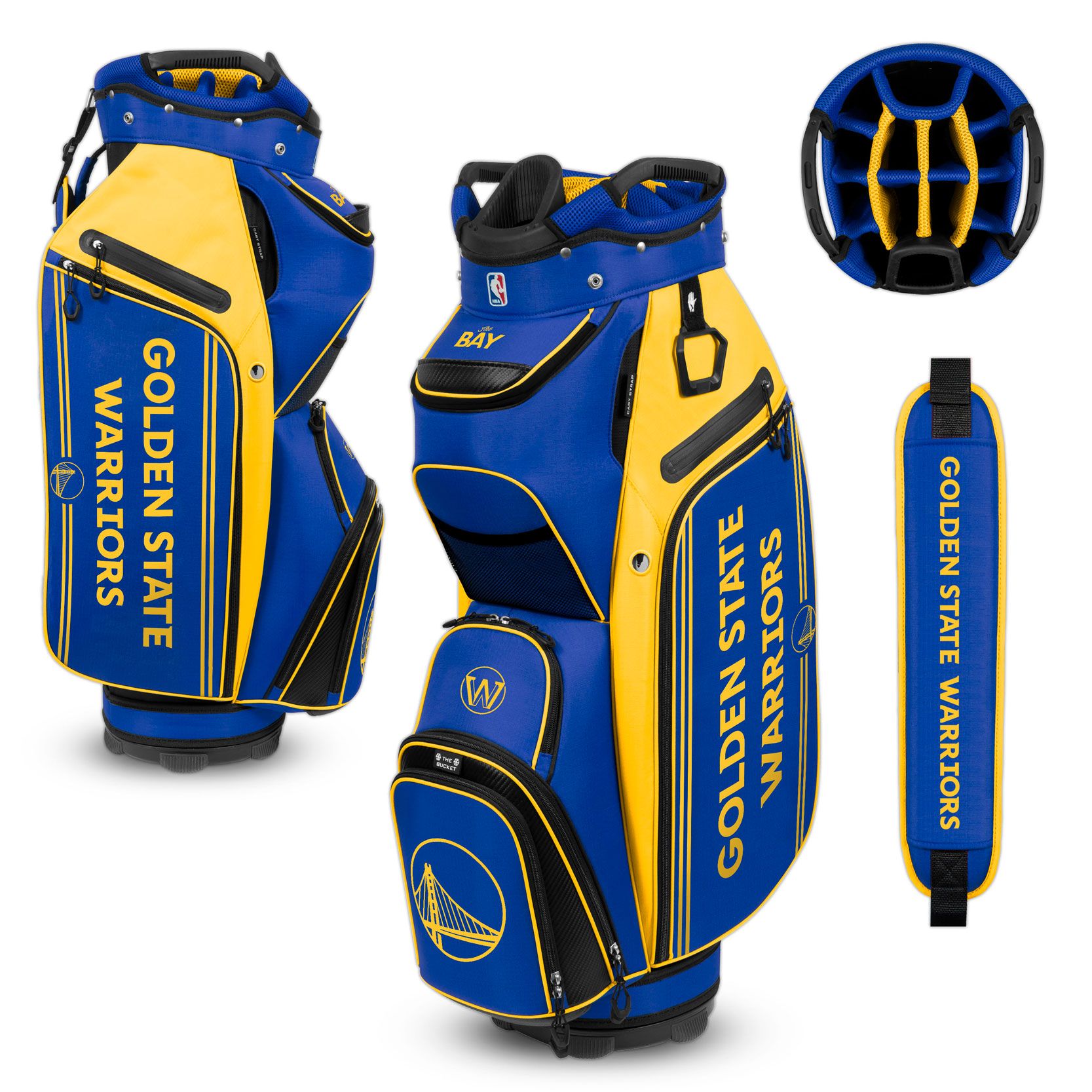 Golden State Warriors Bucket III Cooler Cart Bag - AtlanticCoastSports