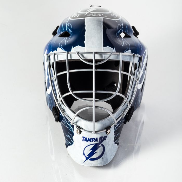 Tampa Bay Lightning Franklin GFM 1500: NHL® Team Goalie  Helmet - AtlanticCoastSports