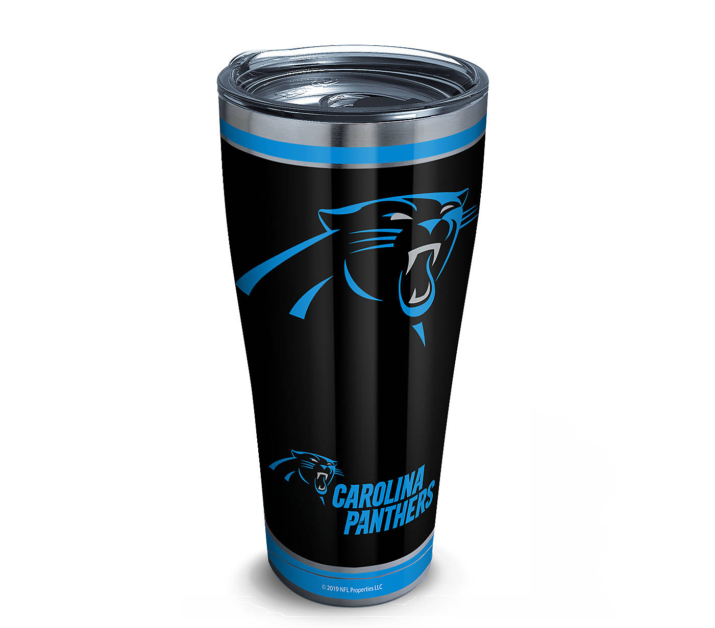 NFL® Carolina Panthers - Touchdown Stainless Steel With Slider Lid - AtlanticCoastSports