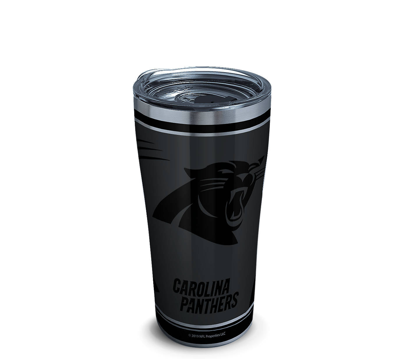 NFL® Carolina Panthers Blackout Stainless Steel With Slider Lid - AtlanticCoastSports