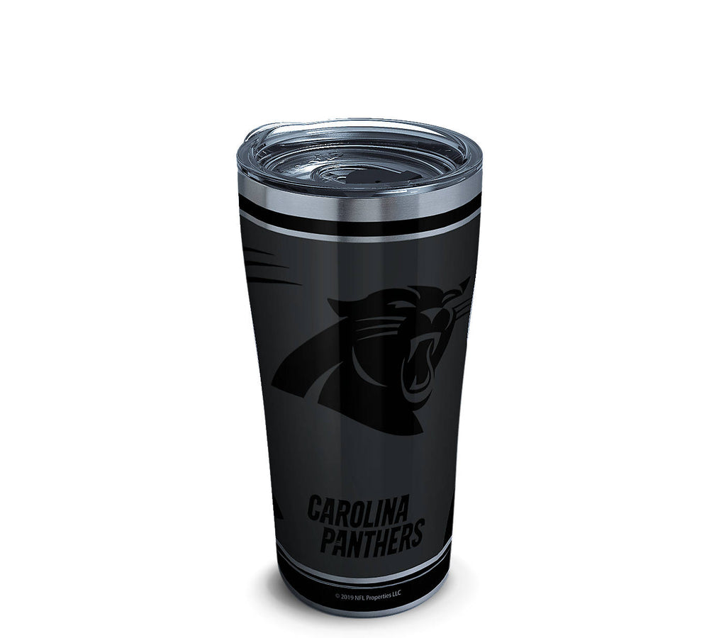 NFL® Carolina Panthers Blackout Stainless Steel With Slider Lid - AtlanticCoastSports