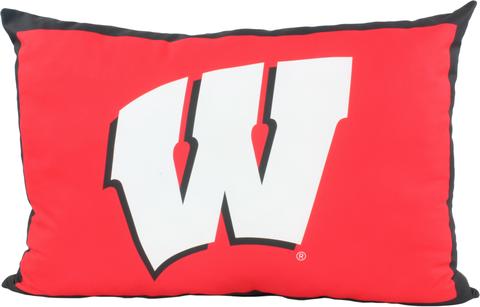 Wisconsin Badgers Fully Stuffed 28" Big Logo Pillow - AtlanticCoastSports