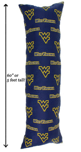 NCAA West Virginia Mountaineers Printed Body Pillow - AtlanticCoastSports